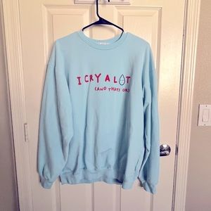 Mayfair I CRY ALOT sweat shirt and pant